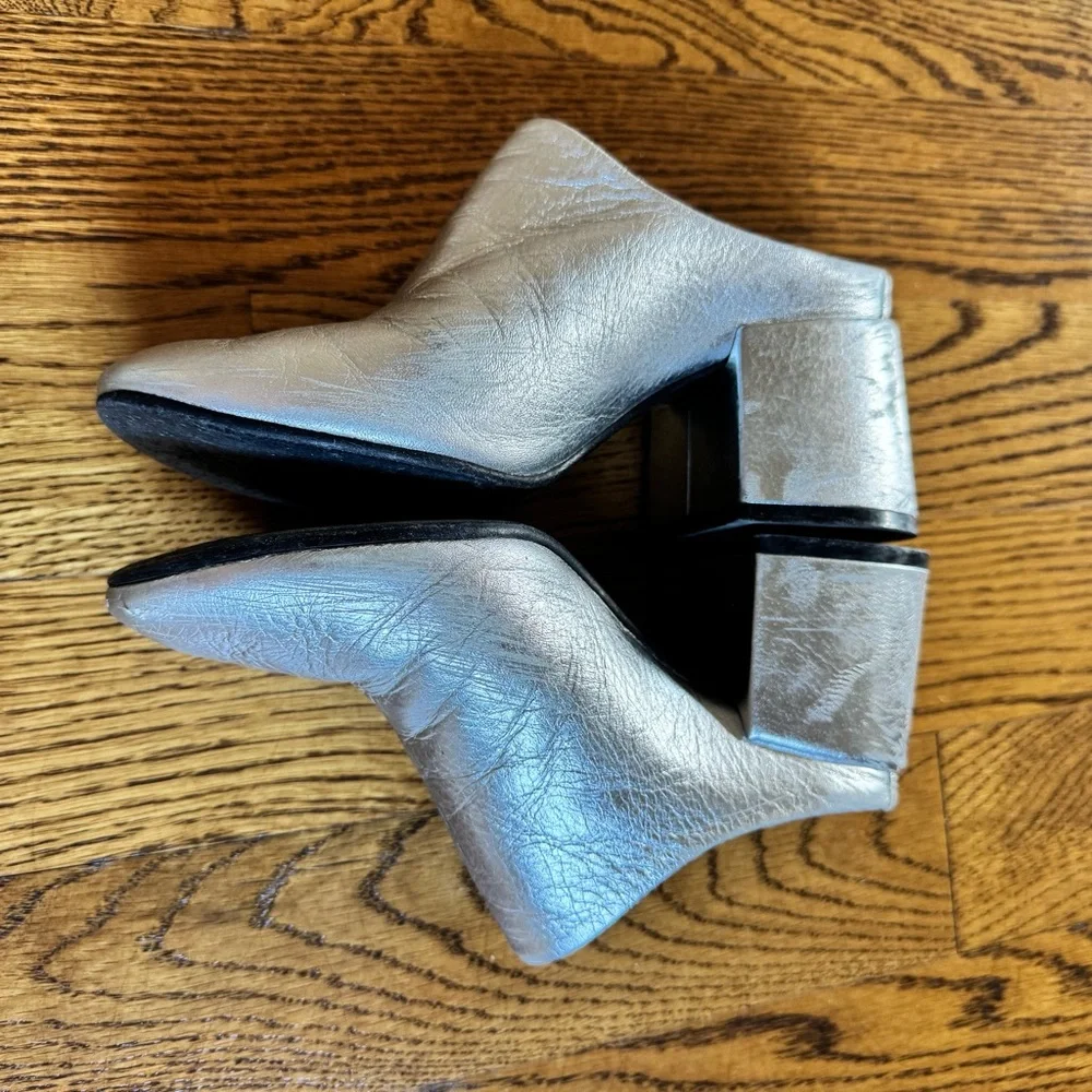 Maison Martin Margiela Silver Mules Metallic Silver - Picture 4 of 7